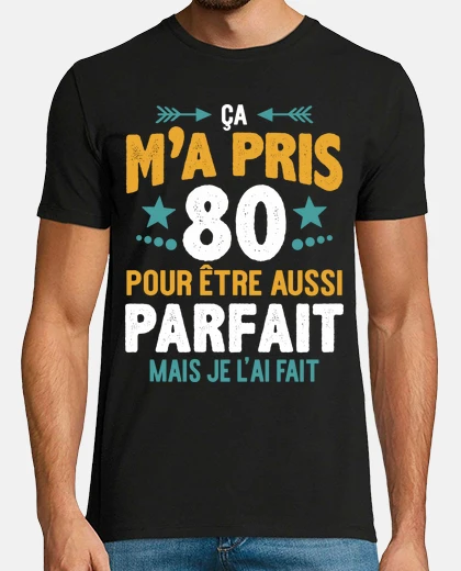 T-shirt Regalo di compleanno perfetto per 80 an