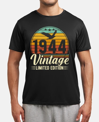 T-shirt regalo di compleanno vintage 1944 anni 