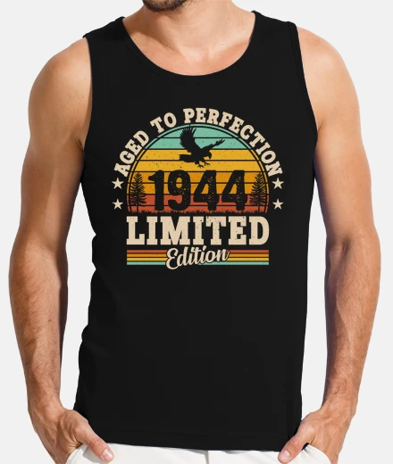 T-shirt regalo di compleanno vintage 1944 anni 