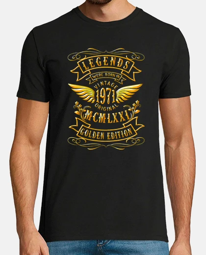 T-shirt regalo di compleanno vintage 1971 originale 1971