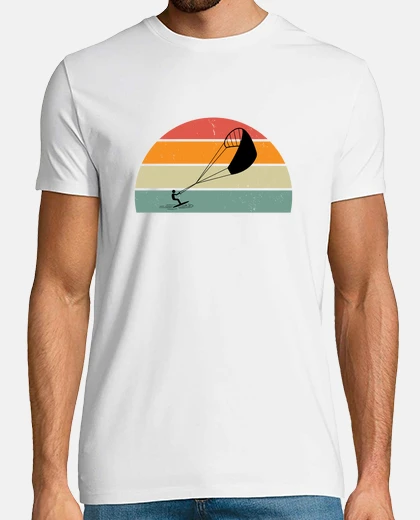 T-shirt regalo di kitesurfer vintage kitesurfer