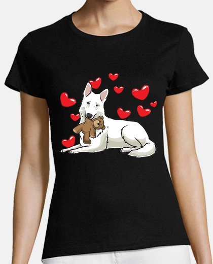 T-shirt regalo di pastore svizzero bianco
