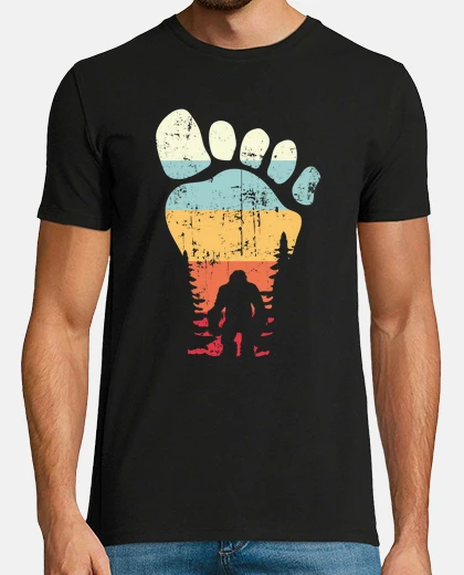 T-shirt regalo di sasquatch da campeggio vintag