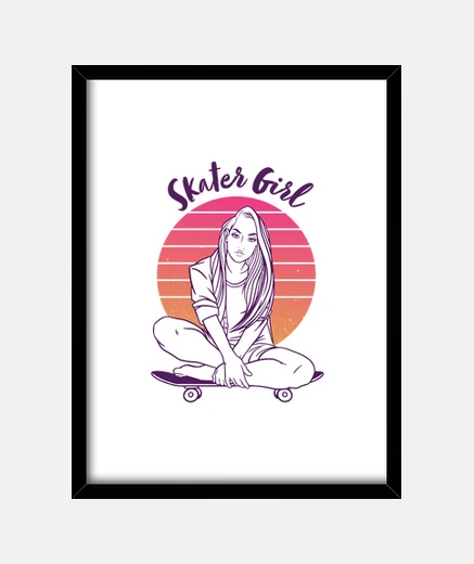 Quadro regalo di skateboard skateboard ragazza
