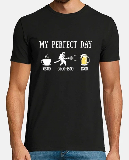 T-shirt regalo di umorismo uomo bibita pompiere