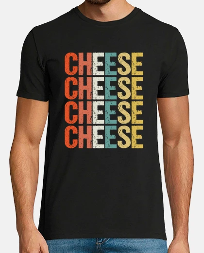 T-shirt regalo di umorismo vintage retrò di formaggio