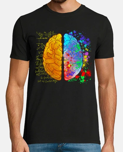 T-shirt regalo divertente e creativo per il cervello umano, arte, scienza, matematica