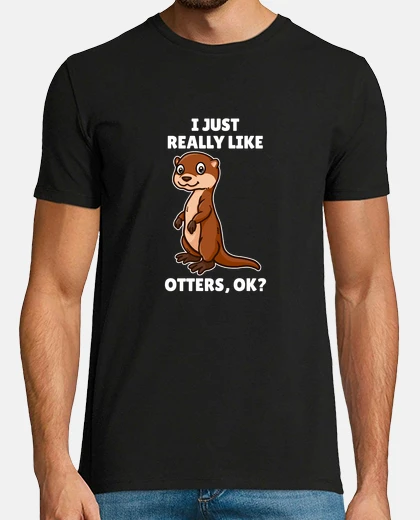 T-shirt regalo divertente per l&#39;amante della lontra mi piacciono davvero le lontre