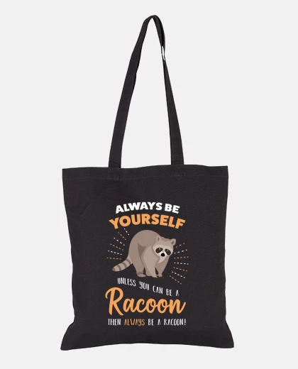 Bolsa regalo divertido amante del mapache map