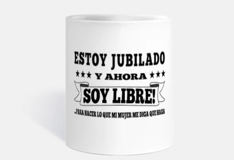 Regalo gracioso jubilación taza