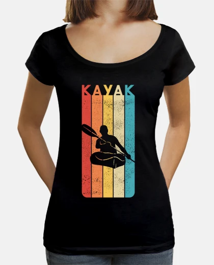 T-shirt regalo kayak vintage per kayak kayak