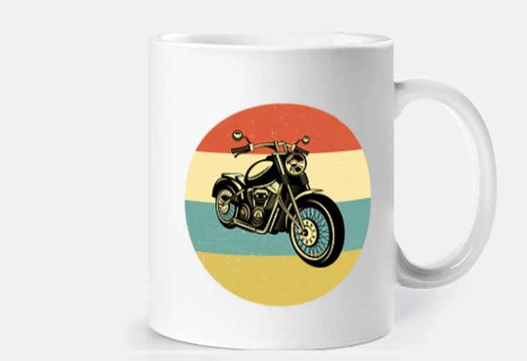 Tazza regalo moto da uomo vintage