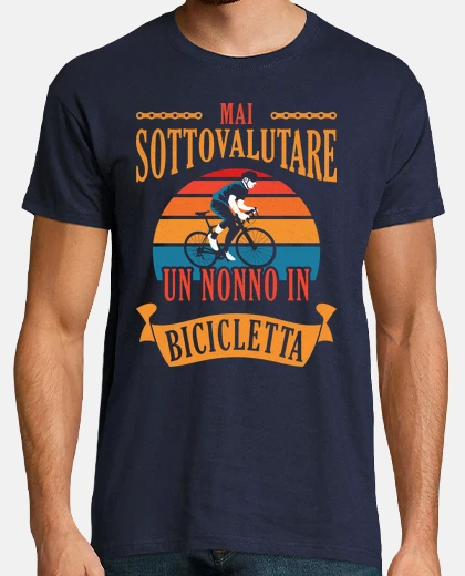 T-shirt Regalo Nonno Ciclista Nonno in Bicicletta