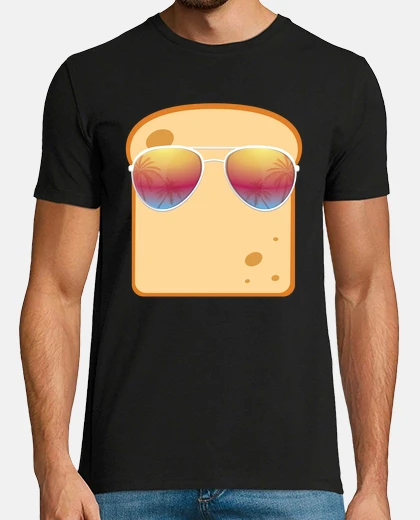 T-shirt regalo pane con occhiali da sole