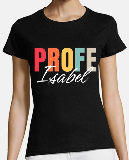 Camiseta Regalo Profe Profesor Profesora Vintage y Nombre Personalizado Para Profes