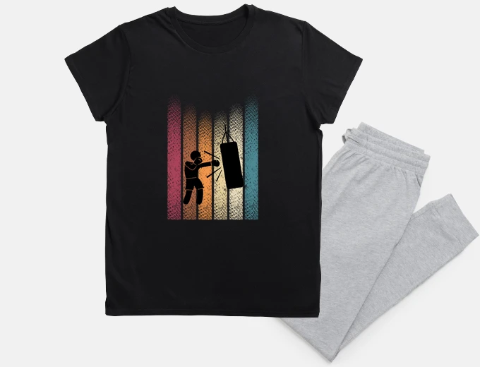Pigiama regalo pugile vintage uomo boxe