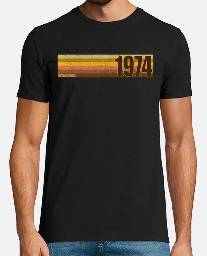 T-shirt regalo retrò per il compleanno del 1974