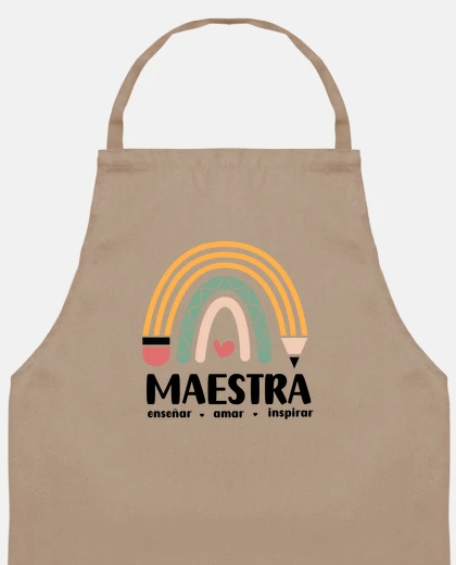 Regalos profes maestra delantal