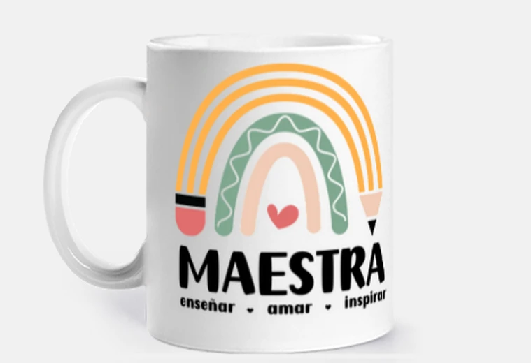 Regalos profes maestra taza