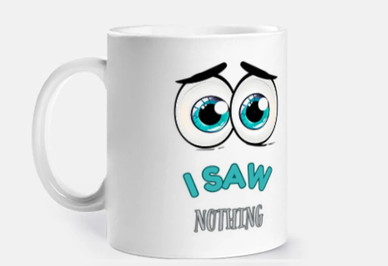 Mug regard malicieux je n39ai rien vu de l3