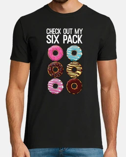 regarde mon pack de six drôle d&#39;amateur de beignets papa bod malbouffe