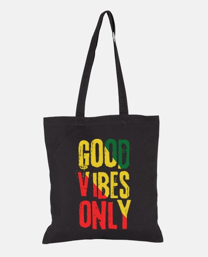Borsa reggae buone vibrazioni solo borsa tote vintage retrò