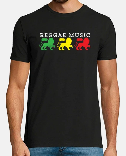 Tee-shirt reggae rasta lion de judah musique