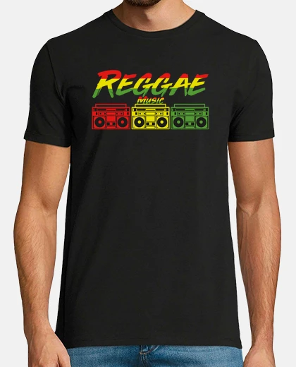 Tee-shirt reggae roots boombox jamaica