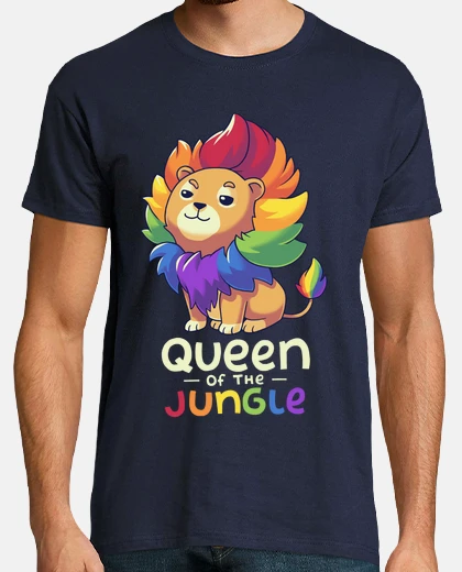 T-shirt regina dell&#39;orgoglio lgbt della giungla