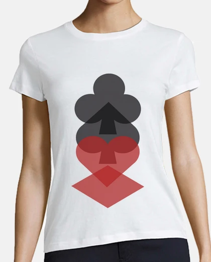 T-shirt regina di cuori