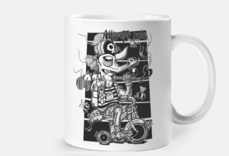 Mug règles d39alligator mono