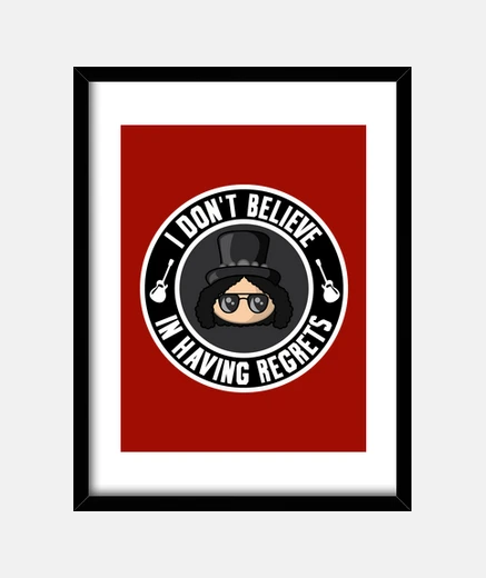 Cadre regrets slash boîte rouge