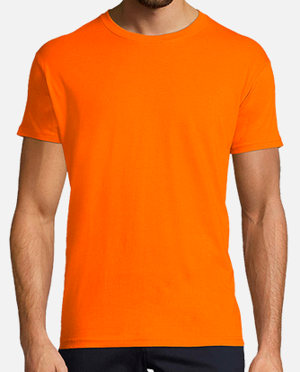 Regular basic orange shirt t-shirt