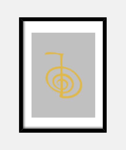 Cadre reiki doré