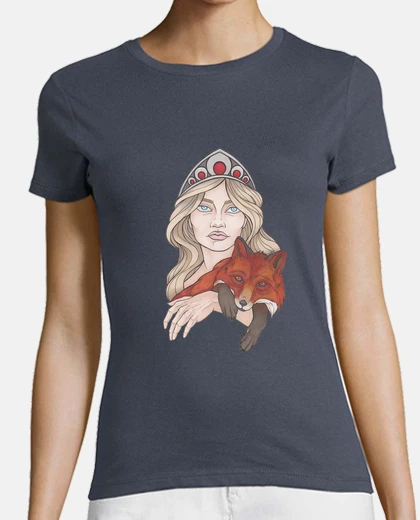 Tee-shirt reine avec renard