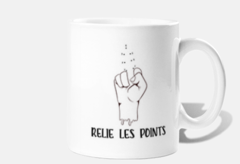 Tasse feministe dj doigt d honneur rouge