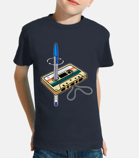 Vêtements rembobinage cassette stylo bic cadeau fête des pères années 80 rétro années 80 vintage les