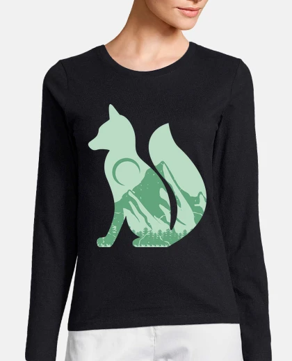 Tee-shirt renard de montagne drôle de randonnée r