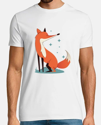 Tee-shirt renard scintillant