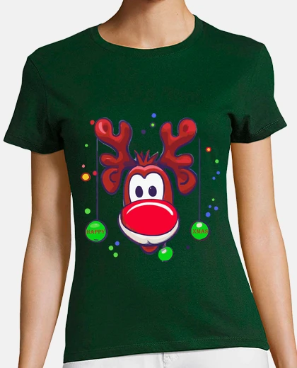Tee-shirt Renne Rudolph Joyeux Noel dessin