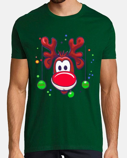 Tee-shirt Renne Rudolph Joyeux Noel dessin