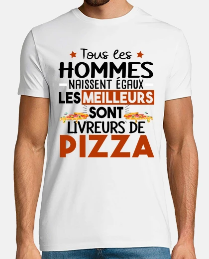 Camiseta repartidor de pizza pizzería citas de t