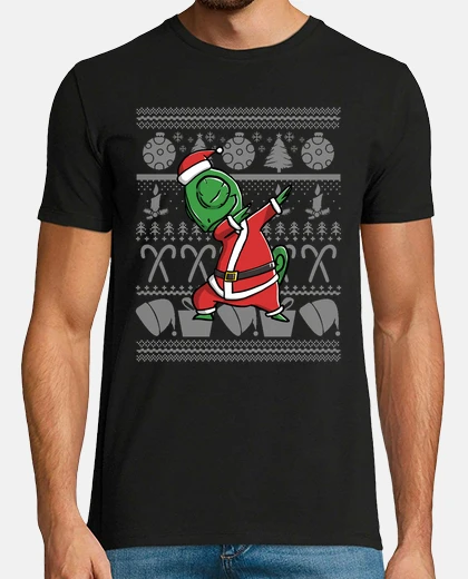 Camiseta Reptil Camaleon Dab Disfraz Navidad
