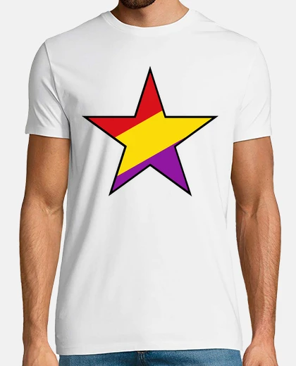 T-shirt repubblicano stella nera