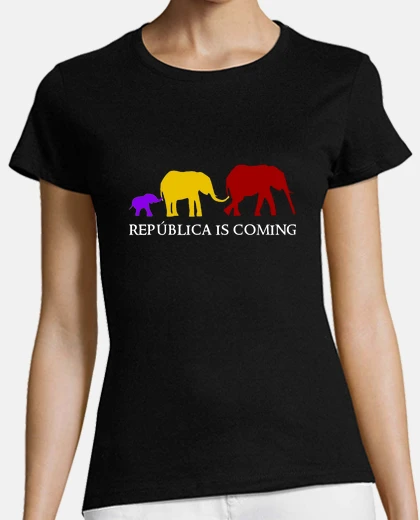Playera República is Coming (blanco) - Chica