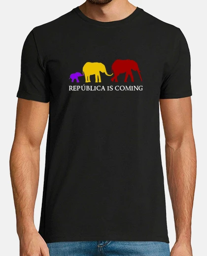 Camiseta República is Coming (blanco) - Chico