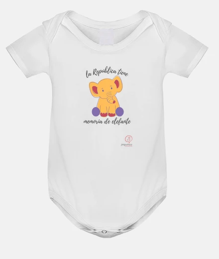 Kids republican elephant - baby bodysuit, white