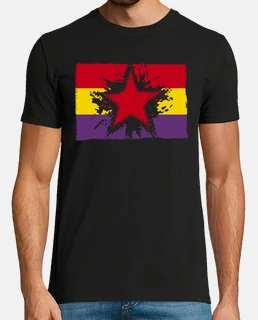 republican banner with grunge star
