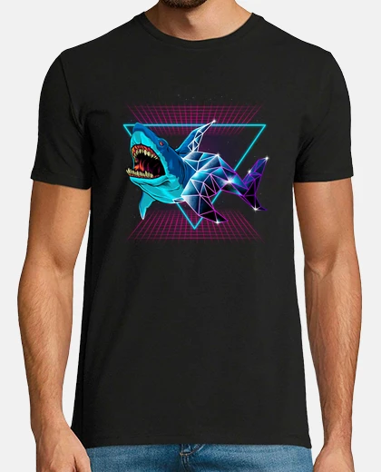 Tee-shirt requin 80s