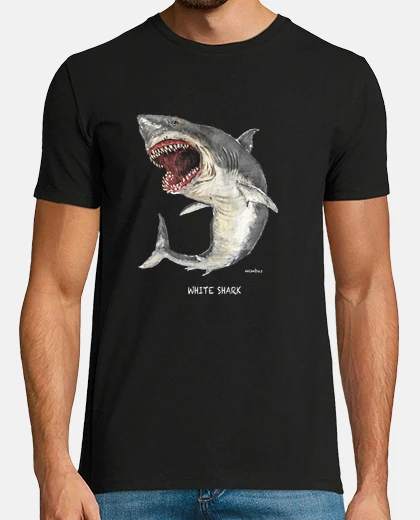Tee-shirt requin blanc